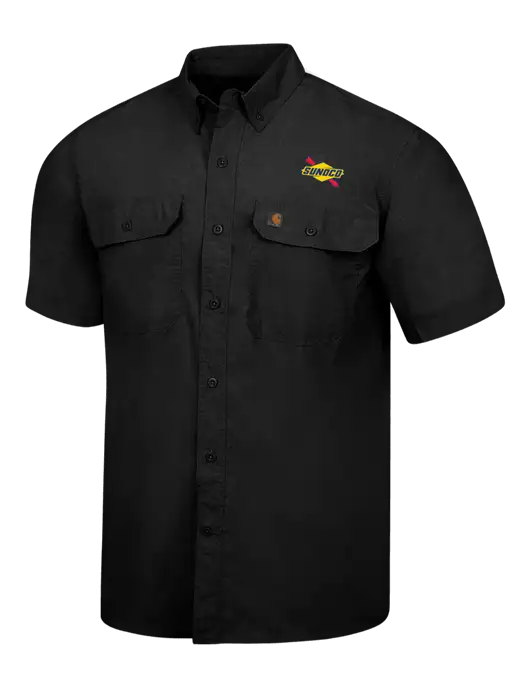 Carhartt Force Black Solid Short Sleeve Shirt w/Sunoco Logo