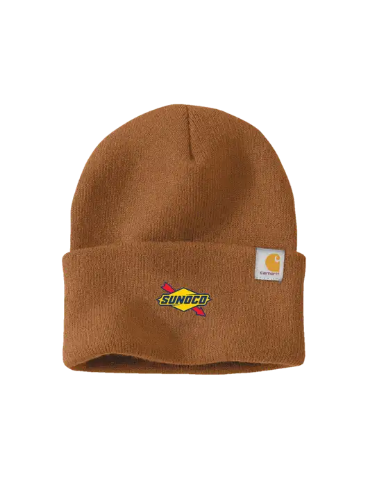 Carhartt Light Brown Watch Cap 2.0 w/Sunoco Logo