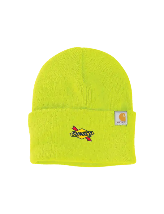 Carhartt Neon Lime Watch Cap 2.0 w/Sunoco Logo