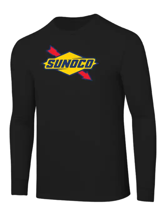 Core Blend Black Long Sleeve Tee w/Sunoco Logo