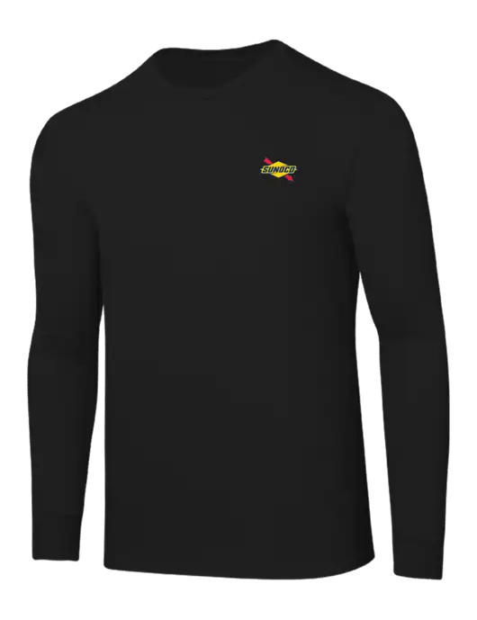 Core Blend Black Long Sleeve Tee w/Sunoco Logo