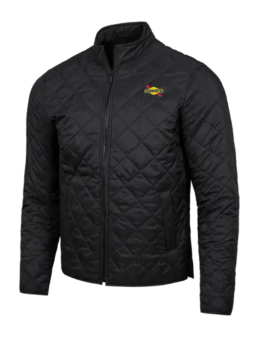 Mercer+Mettle Black Quilted Full-Zip Jacket w/Sunoco Logo