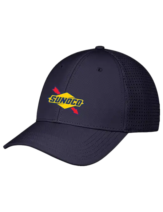 Navy Performance Stretchable Cap Hook & Loop w/Sunoco Logo