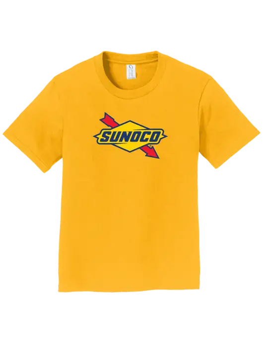 Youth Ring Spun Yellow Gold 4.5 oz T-Shirt w/Sunoco Logo