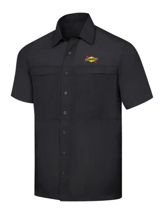 Black Short Sleeve UV Daybreak Shirt w/Sunoco Logo