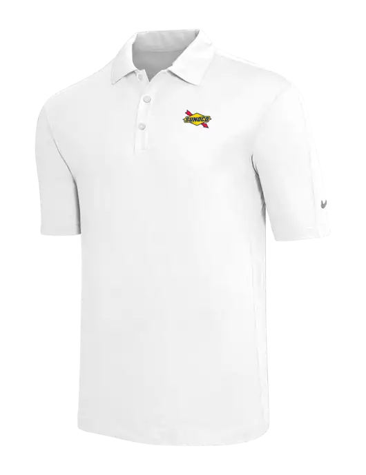 Nike White Tech Sport Dri-FIT Polo w/Sunoco Logo