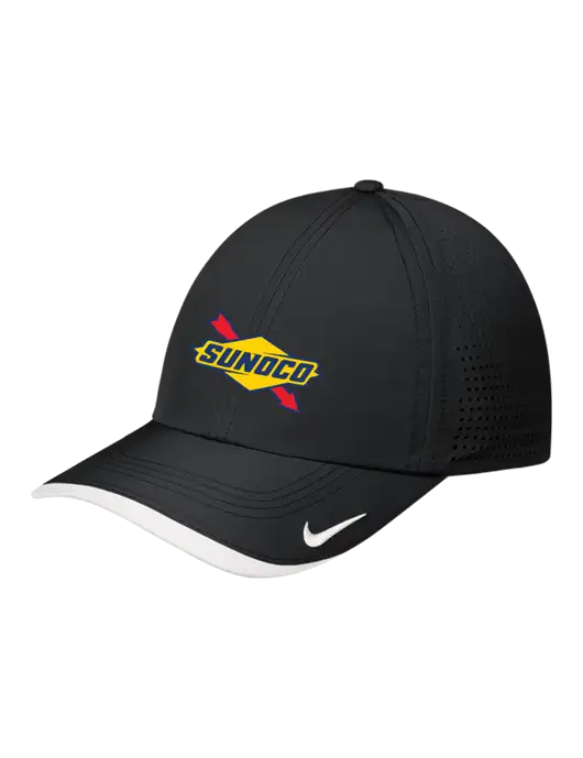 Nike Black/White Dri-FIT Perforated Performance Cap w/Sunoco Logo