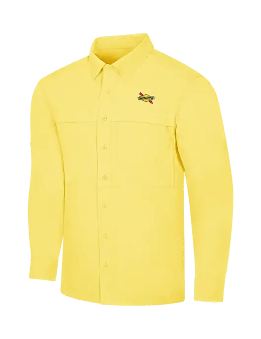 Yellow Long Sleeve UV Daybreak Shirt w/Sunoco Logo