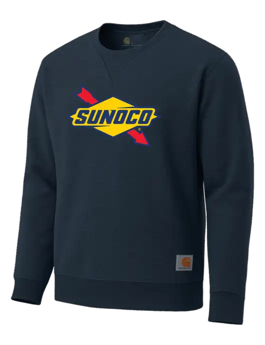 Carhartt Navy Midweight Crewneck Sweatshirt w/Sunoco Logo