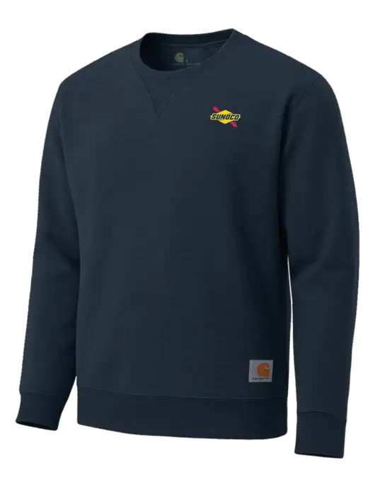 Carhartt Navy Midweight Crewneck Sweatshirt w/Sunoco Logo