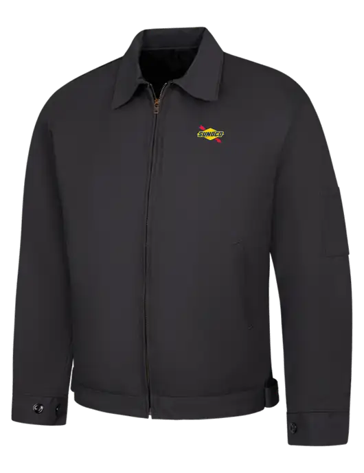 Red Kap Dark Grey Slash Pocket Jacket w/Sunoco Logo