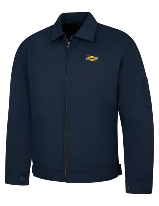 Red Kap Navy Slash Pocket Jacket w/Sunoco Logo