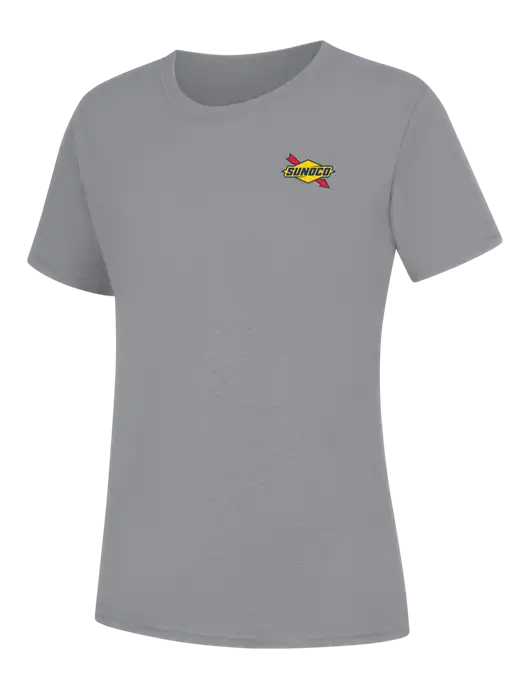 Womens Light Grey Heather Core Blend Tee w/Sunoco Logo