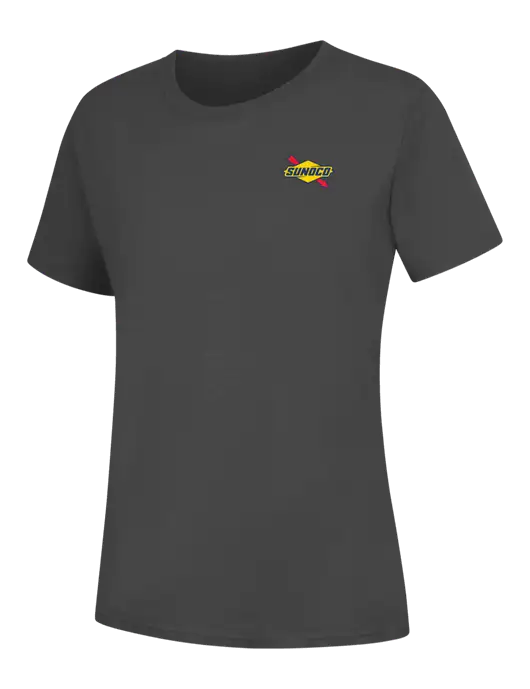 Womens Charcoal Core Blend Tee w/Sunoco Logo