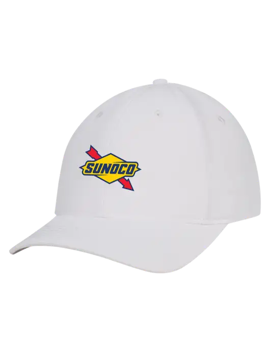 White Nylon Twill Performance Cap w/Sunoco Logo