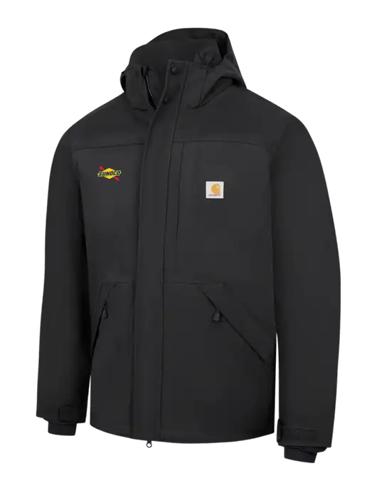 Carhartt Black Storm Defender Shoreline Jacket w/Sunoco Logo