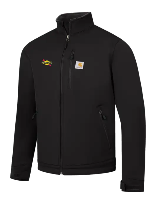 Carhartt Black Crowley Soft Shell Jacket w/Sunoco Logo