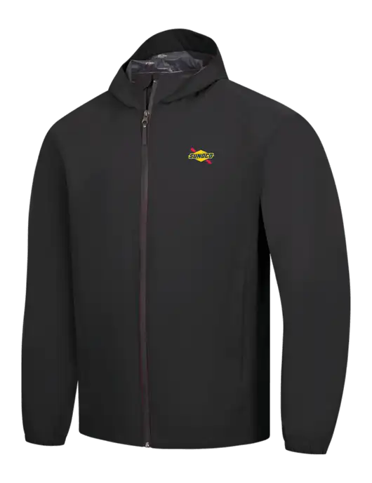 Black Essential Rain Jacket w/Sunoco Logo