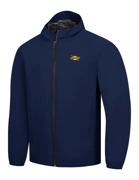 Navy Essential Rain Jacket w/Sunoco Logo
