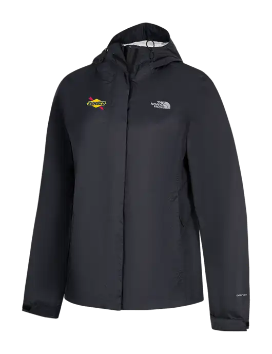 The North Face Womens Black DryVent Rain Jacket w/Sunoco Logo