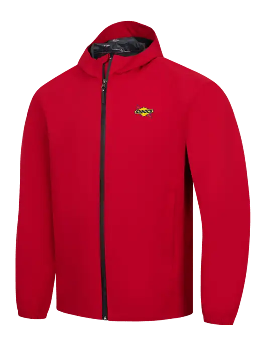 Red Essential Rain Jacket w/Sunoco Logo