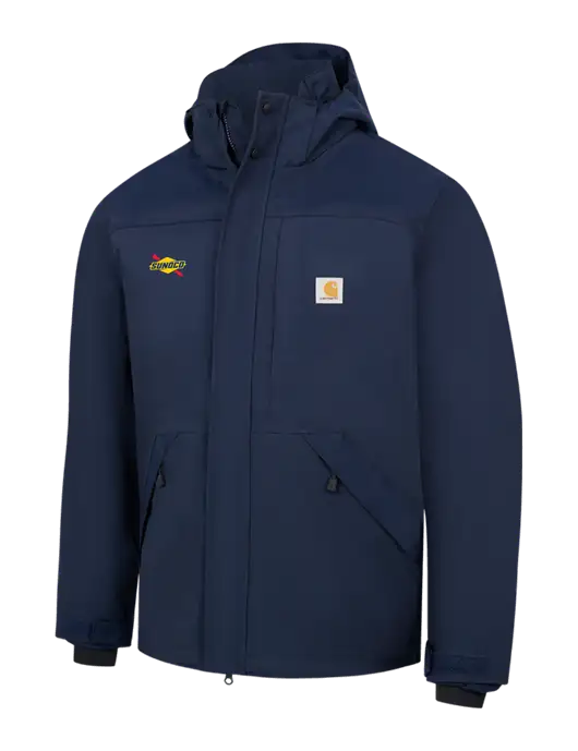 Carhartt Navy Storm Defender Shoreline Jacket w/Sunoco Logo