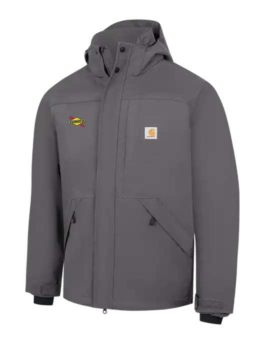 Carhartt Dark Grey Storm Defender Shoreline Jacket w/Sunoco Logo