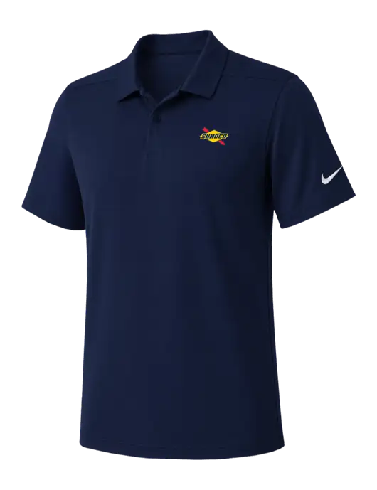 Nike Navy Dry Essential Solid Polo w/Sunoco Logo