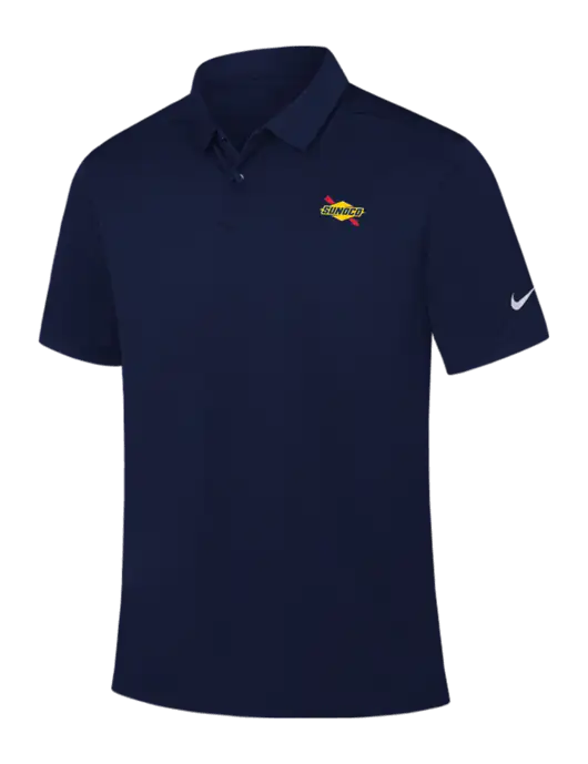 Nike Navy Dry Essential Solid Polo w/Sunoco Logo