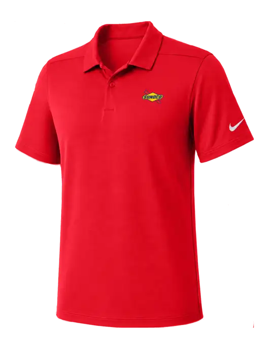 Nike Red Dry Essential Solid Polo w/Sunoco Logo