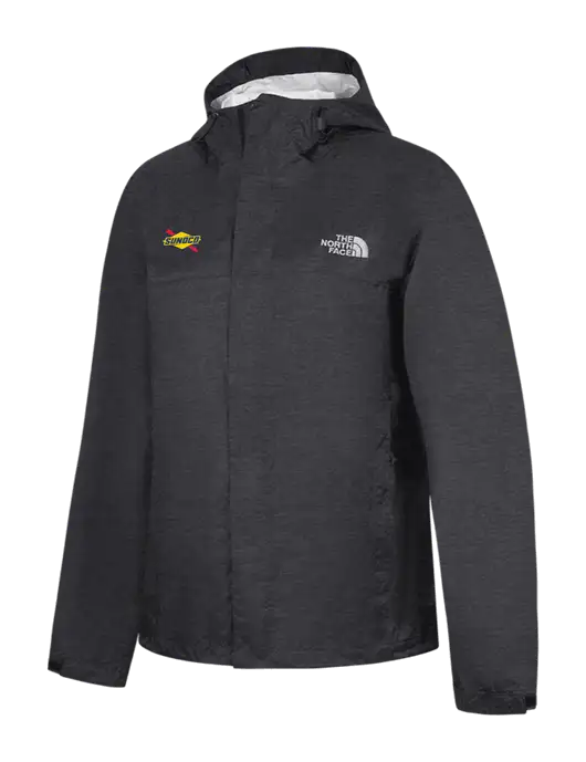 The North Face Dark Grey Heather DryVent Rain Jacket w/Sunoco Logo