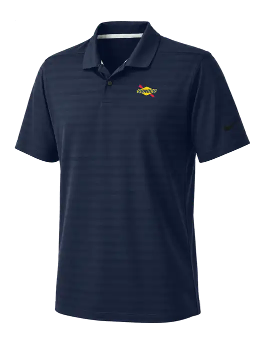 Nike Navy Dri-FIT Vapor Jacquard Polo w/Sunoco Logo