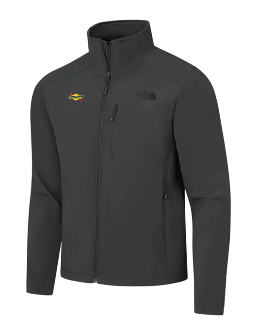 The North Face Dark Medium Grey Apex Barrier Soft Shell Jacket w/Sunoco Logo