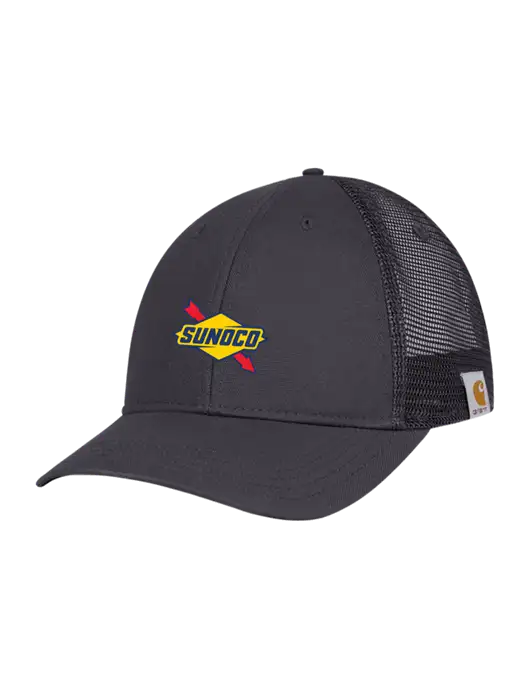 Carhartt Dark Grey Canvas Trucker Cap w/Sunoco Logo