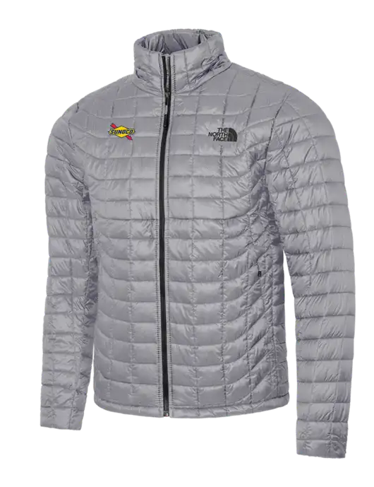 North Face Medium Grey ThermoBall Trekker Jacket w/Sunoco Logo