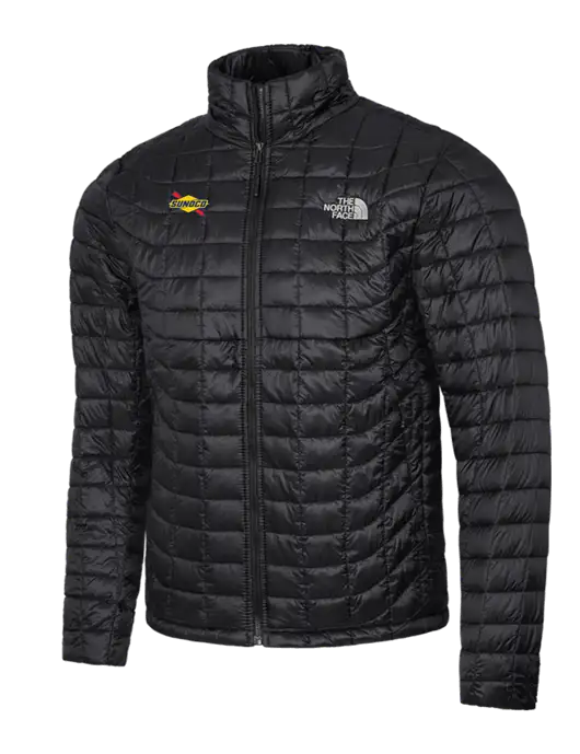 North Face Matte Black ThermoBall Trekker Jacket w/Sunoco Logo