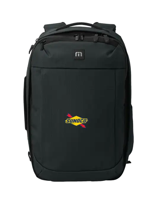 TravisMathew Black Convertible Backpack w/Sunoco Logo