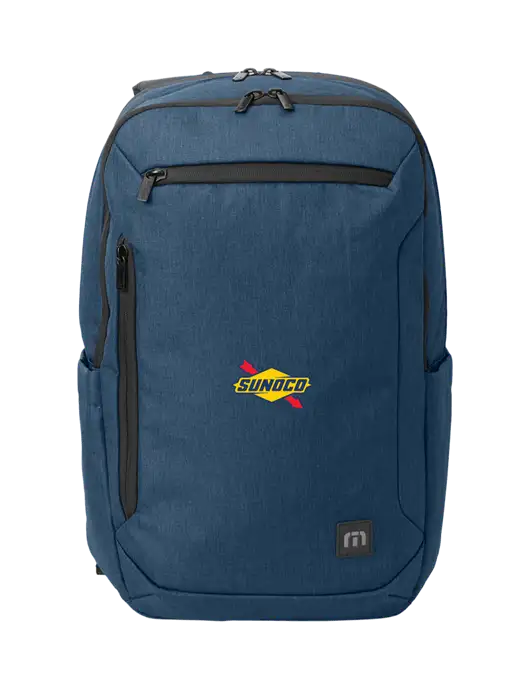 TravisMathew Heather Navy Duration Backpack w/Sunoco Logo