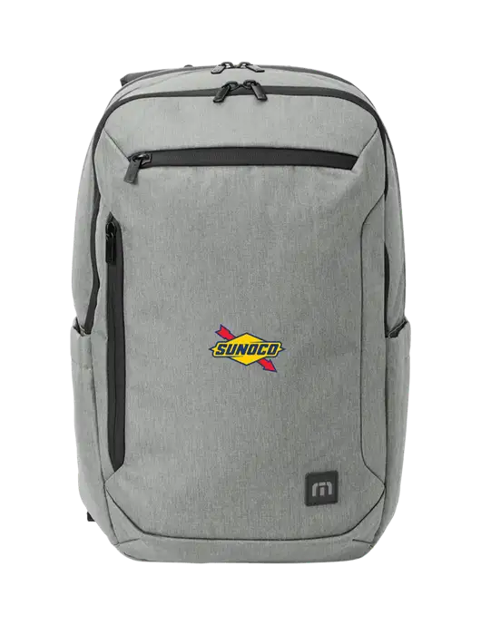 TravisMathew Light Grey Heather Duration Backpack w/Sunoco Logo