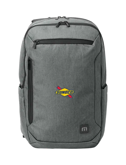 TravisMathew Medium Grey Heather Duration Backpack w/Sunoco Logo