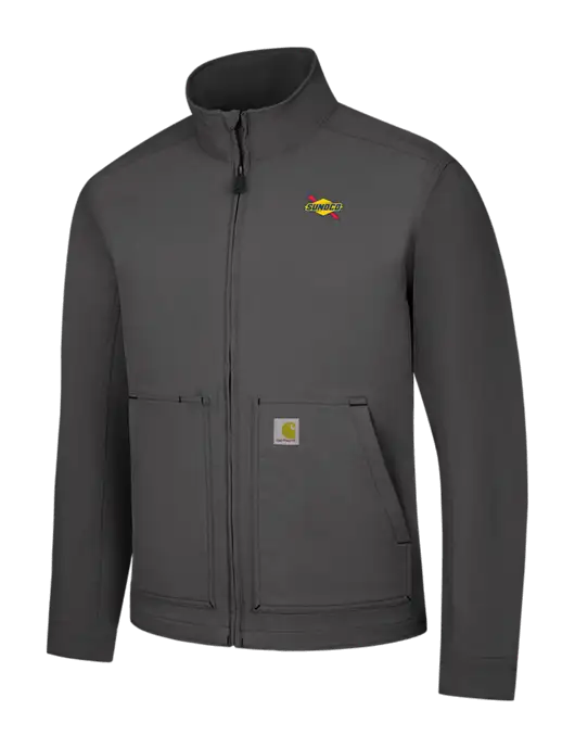 Carhartt Dark Grey Super Dux Soft Shell Jacket w/Sunoco Logo