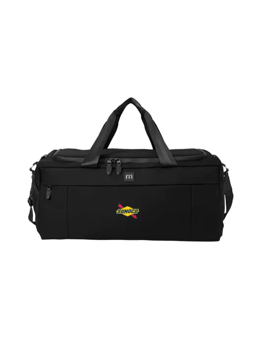 TravisMathew Black Duration Duffel w/Sunoco Logo