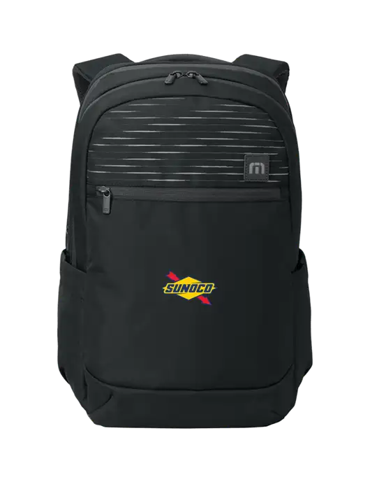 TravisMathew Black Approach Backpack w/Sunoco Logo