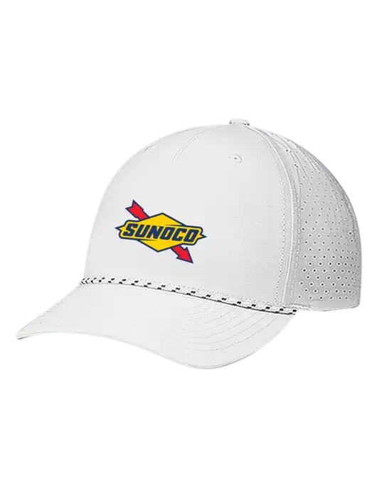 Richardson Laser Perf Performance White/White-Black Rope Cap w/Sunoco Logo