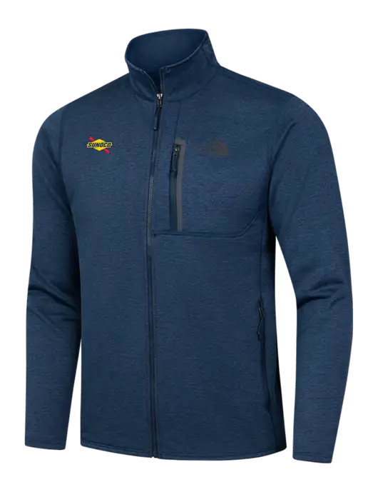 North Face Navy Heather Skyline Full-Zip Fleece Jacket w/Sunoco Logo