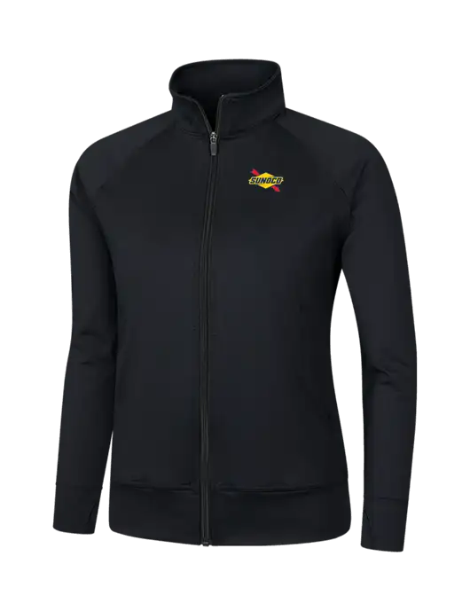 Womens Black NRG Fitness Jacket w/Sunoco Logo