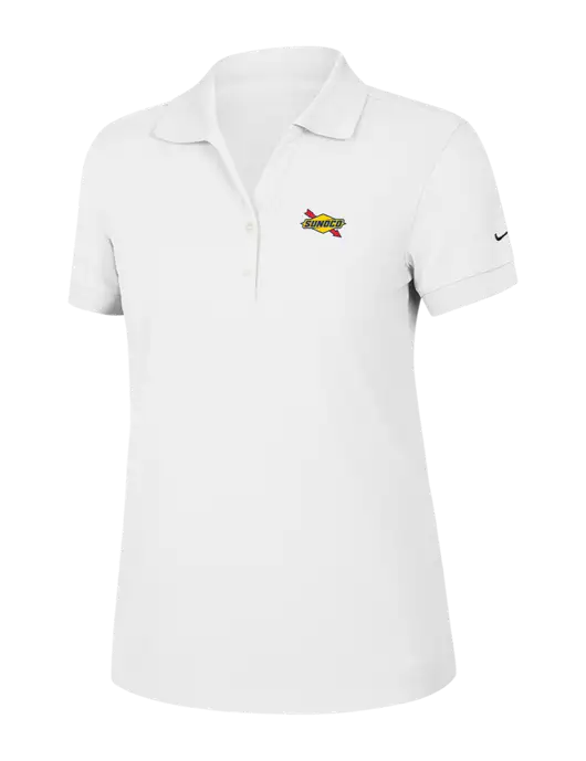 Nike Womens Dri-FIT Classic White Polo w/Sunoco Logo
