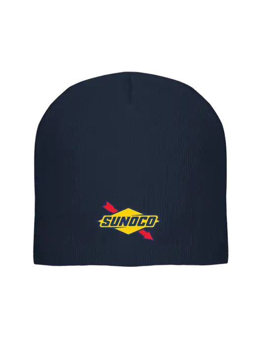 Solid Navy Element Knit Beanie w/Sunoco Logo