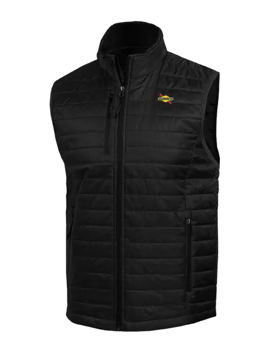 Packable Black Puffy Vest w/Sunoco Logo
