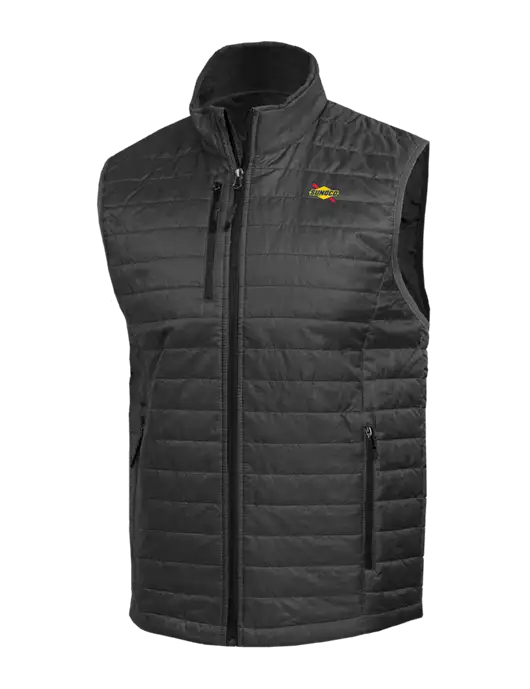 Packable Dark Grey Puffy Vest w/Sunoco Logo